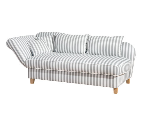 Tchibo - Recamiere »Saturn« mit Stauraum - 200x88x82cm - hellgrau -