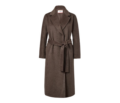 Tchibo - Mantel aus Wollmix - Damen - Gr. 48 - braun
