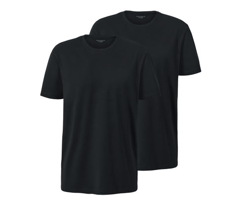 Tchibo - 2 T-Shirts mit Rundhalsausschnitt - Herren - Gr. XXL - schwarz