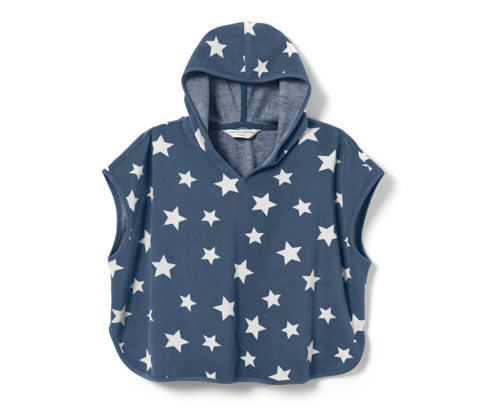 Tchibo - Kinder-Frottierponcho - Baby - Gr. 74/80 - blau