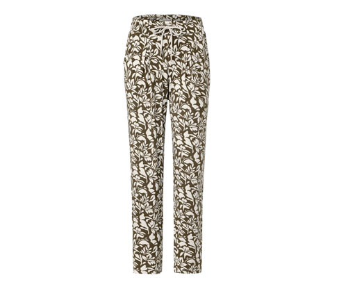 Tchibo - Bedruckte Jerseyhose - Damen - Gr. M - creme/print