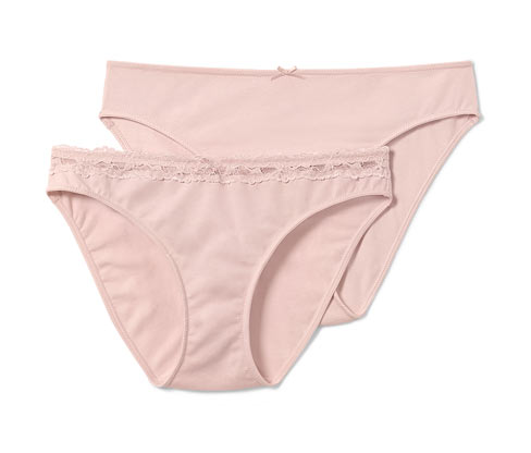 Tchibo - 2 Slips - Damen - Gr. S - rosé