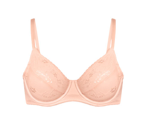 Tchibo - Bügel-BH mit Spitze - Damen - Gr. 85B - apricot