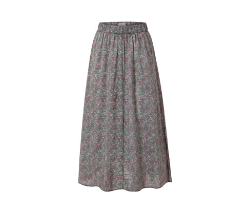 Tchibo - Floraler Midi-Rock - Damen - Gr. 44 - mehrfarbig/geblümt