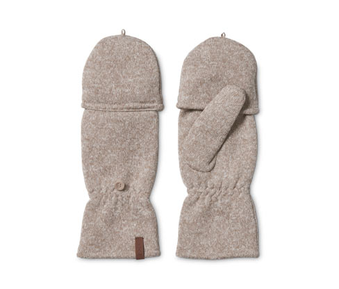 Tchibo - Strickfleece-Klappfäustling - Damen - Gr. 6,5 - beige