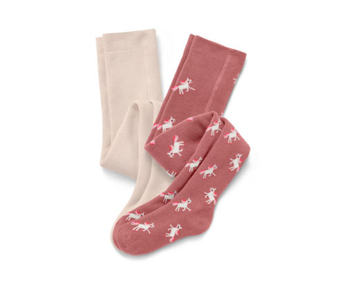Tchibo - 2 Kinder-Thermostrumpfhosen - Newborn - Gr. 50/56 - rosa