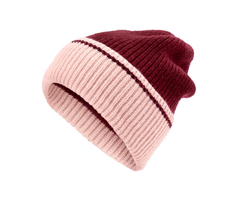 Tchibo - Strickmütze - dunkelrot