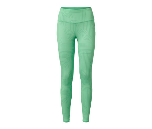 Tchibo - Wende-Sporttight - Damen - Gr. XS - hellgrün/print