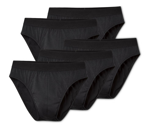 Tchibo - 5 Slips - Herren - Gr. S/4 - schwarz