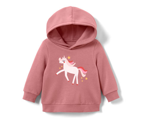 Tchibo - Kinder-Sweatshirt mit Wendepailletten - Mädchen - Gr. 86/92 - rosa
