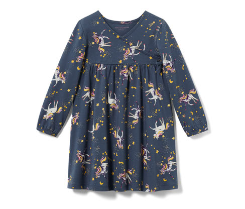 Tchibo - Kinder-Jerseykleid - Mädchen - Gr. 122/128 - blau