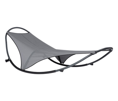 Leco Schaukelliege - 210x102x79cm - anthrazit - Stahl