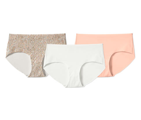 Tchibo - 3 Magic-Cut-Pantys - Damen - Gr. L - weiß