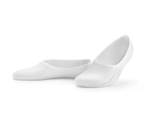 Tchibo - 2 Paar extrafeine Sneaker-Füßlinge - Damen - Gr. 35-38 - weiß