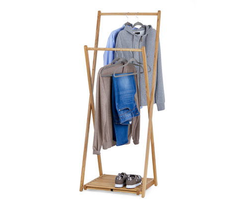 Tchibo - Klappbarer Kleiderständer - 60x45x158cm - braun - Holz