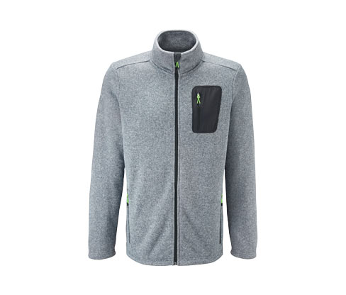 Strickfleece-Jacke