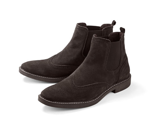 Veloursleder-Chelsea-Boots