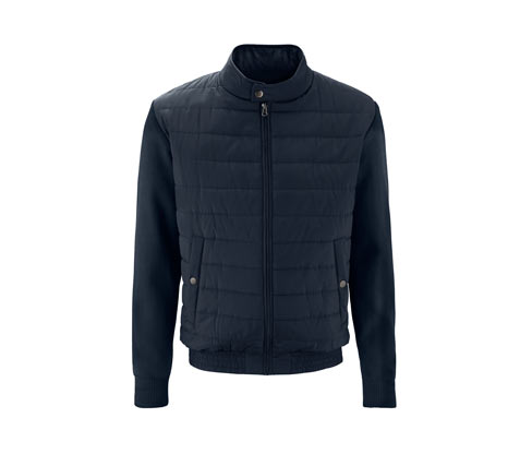 Steppjacke mit Strickärmeln
