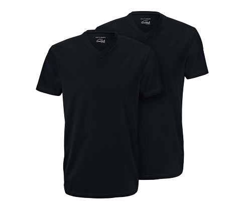 2 T-Shirts mit V-Ausschnitt
