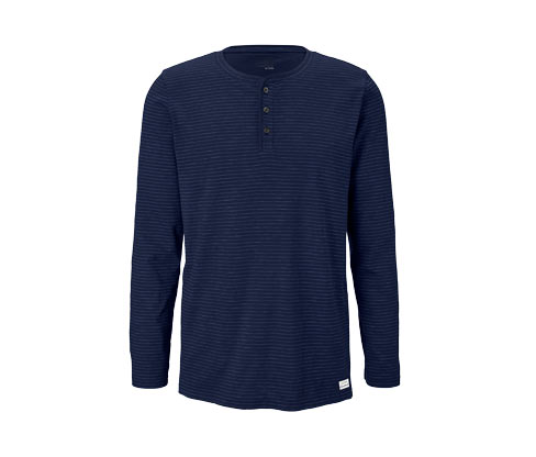 Henley-Langarmshirt