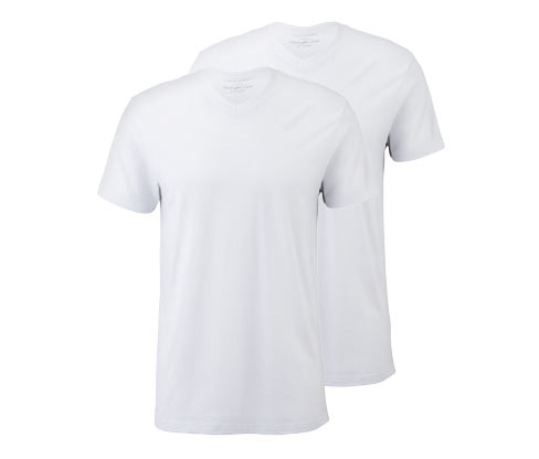 2 T-Shirts mit V-Ausschnitt