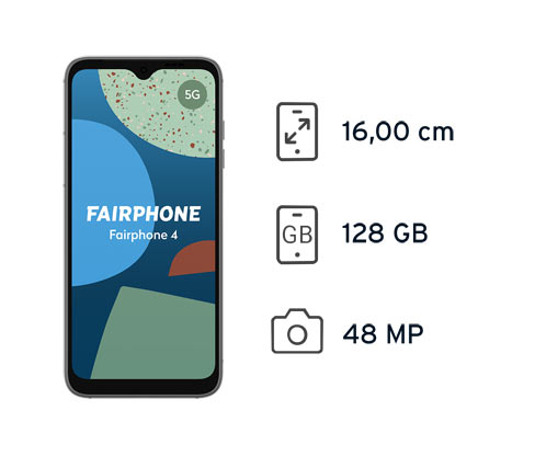 Fairphone 4 5G 128GB grau online bestellen bei Tchibo 529489