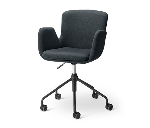 Tchibo - Schreibtischstuhl - 57x63x80cm - dunkelgrau - Polyester / Stahl / Kunststoff