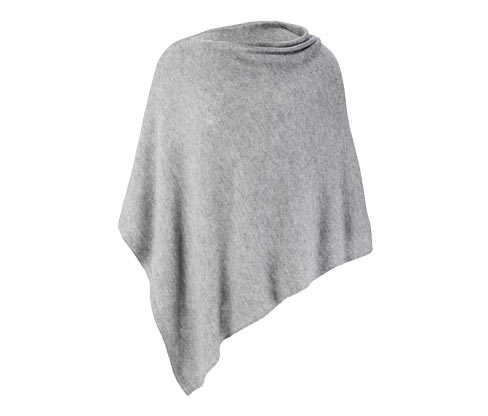 Feinstrick-Cape mit Cashmere