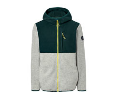 Herren Jacke Microfleece Thermo Fleece Kapuze Outdoor Funktionsjacke TCM Tchibo 