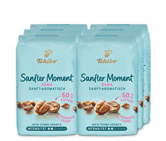 Sanfter Moment (50% entkoffeiniert) - 6x 500 g Ganze Bohne