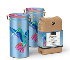 Rarität »Puyango Ecuador« inkl. 2 Kaffeedosen - 500 g Ganze Bohne