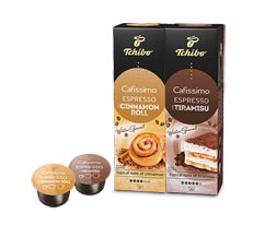 Set aus 10er Kapseln Espresso Cinnamon Roll und Espresso Tiramisu