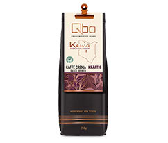Qbo Premium Coffee Beans »Kooperative Baragwi« Caffè Crema Kräftig, Ganze Bohne