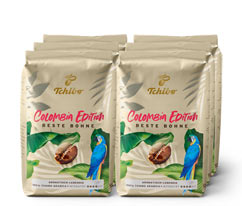 Beste Bohne Colombia Edition - 6x 500 g Ganze Bohne