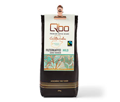 Qbo Premium Coffee Beans »Kooperative Tajumuco« Filterkaffee Mild