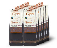 Qbo Premium Coffee Beans »Kooperative Sholi« Caffè Crema Kräftig