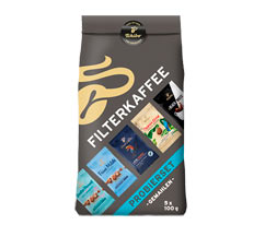 Filterkaffee Probierset - 5x 100 g Gemahlen