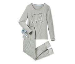 Pyjama mit Paillettenmotiv