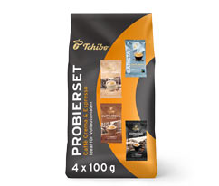 Caffè Crema & Espresso Probierset - 4x 100 g Ganze Bohne