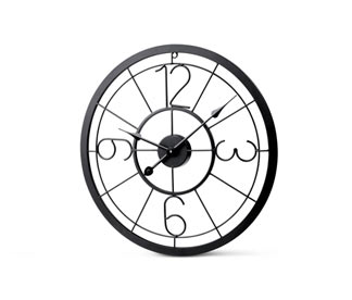 Metall-Wanduhr