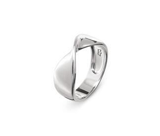 Verdrehter Ring, 925 Silber »Pure Collection«