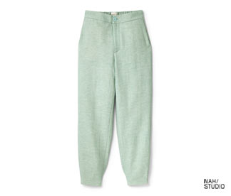 NAH/STUDIO Hose | Baumwoll-Leinen-Mix, Caribbean Blue