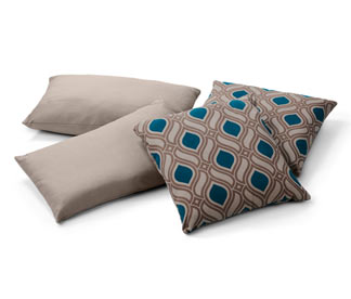Outdoor Kissen, 4er-Set, grau