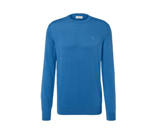 Pullover mit Rundhalsausschnitt, blau