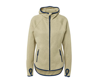 Strickfleece-Jacke, gelb