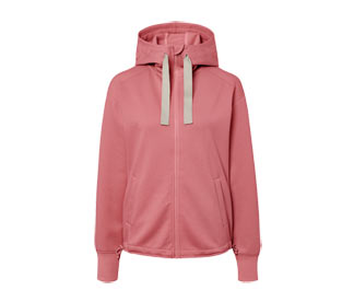 Kapuzen-Sweatjacke, rosé