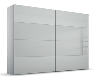 Rauch BLACK 20UP Schwebetürenschrank »Basic«, seidengrau, 280 cm