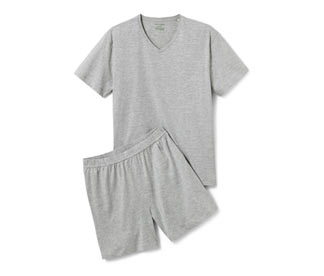 Shorty-Pyjama, grau