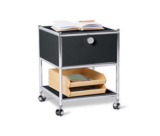 Beistelltisch mit Schublade Metall »CN3«, schwarz