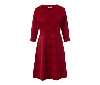 Kariertes Jacquard-Kleid